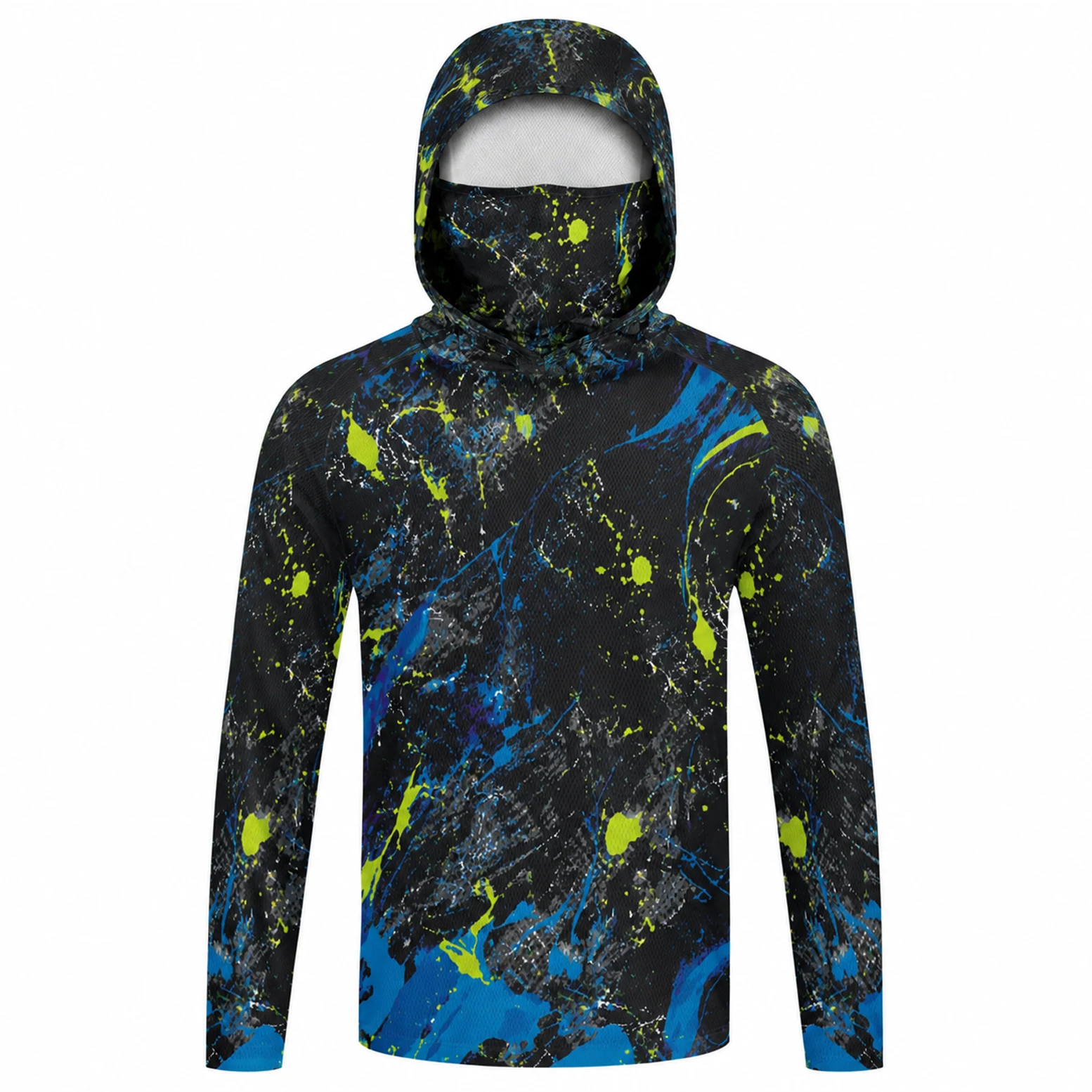Fishing Mask Sun Protection - Camisa de pesca masculina com capuz,