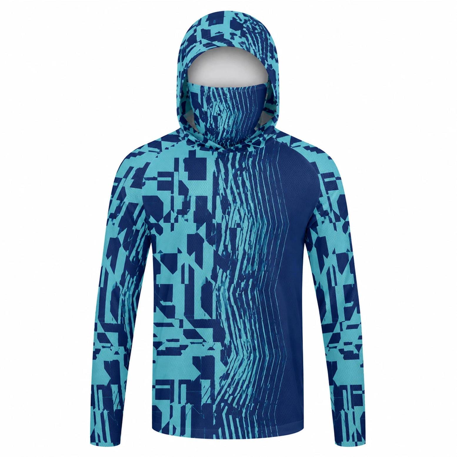 Camisa de pesca masculina com  - Fishing Mask Sun Protection avaliação e preço